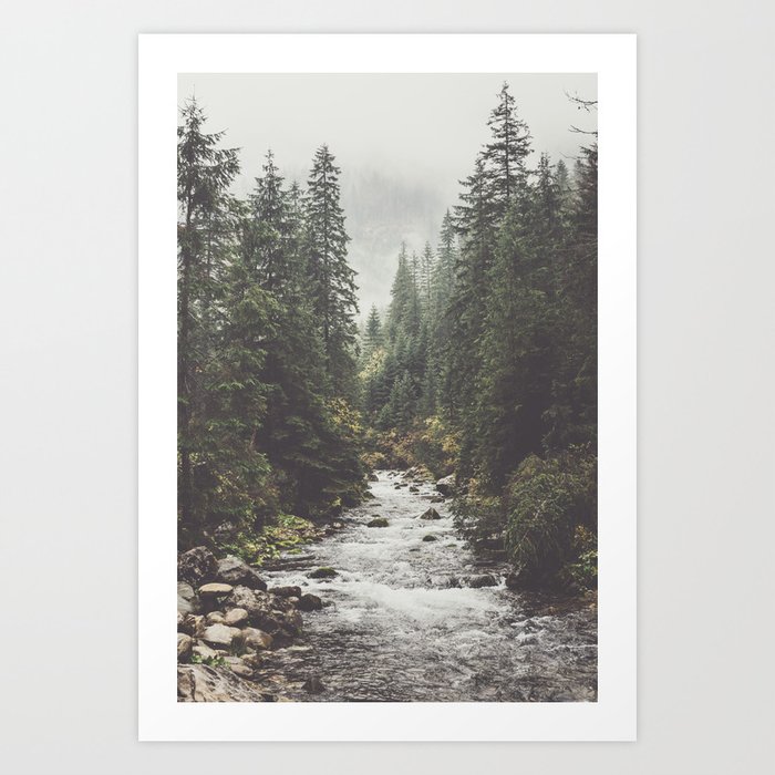 Mountain creek - Landscape and Nature Photography Kunstdrucke
