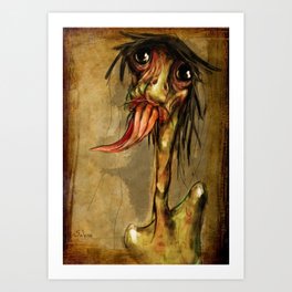 Tongu boy Art Print