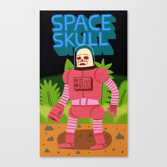 Space Skull Canvas Print