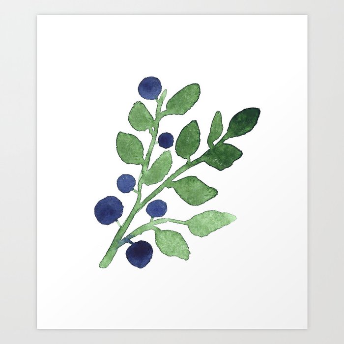 Blueberry  Art Print