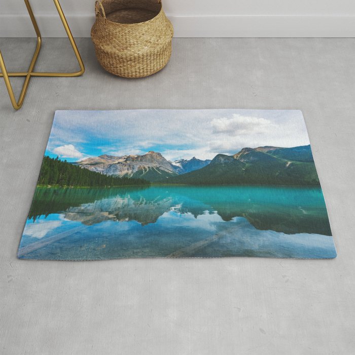 The Mountains and Blue Water - Nature Photography Rug