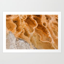 Microbial mat in geyser water II Art Print