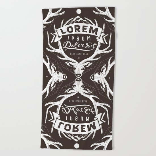 adventure blah! Beach Towel