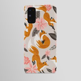 Foxes & Booms – Pink & Grey Android Case
