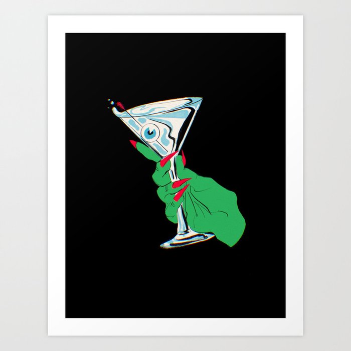 Halloween Cocktail Art Print