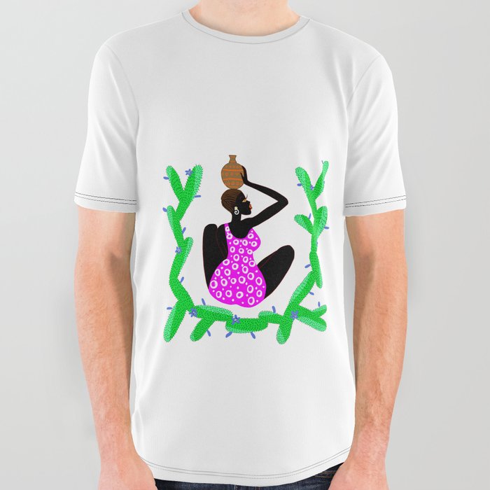 African woman with a vessel All Over Graphic Tee