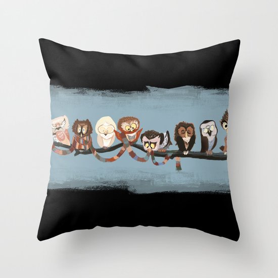 Doctor Hoo - Painted Version Throw Pillow
