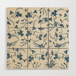Indonesian Birds and Flowers Wood Wall Art