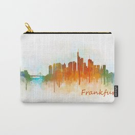 Frankfurt am Main, City Cityscape Skyline watercolor art v3 Carry-All Pouch