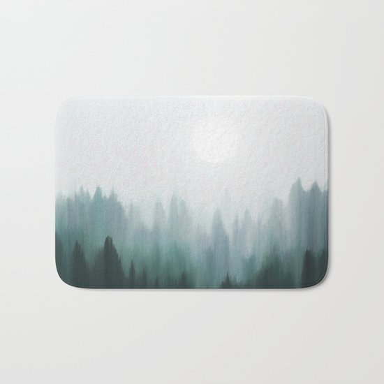 Autumn Fog | Green Edition Bath Mat