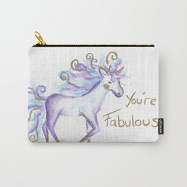 Cute Watercolour Unicorn Carry-All Pouch