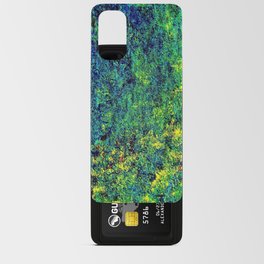 Abstract Flowers Yellow And Green Android Card Case