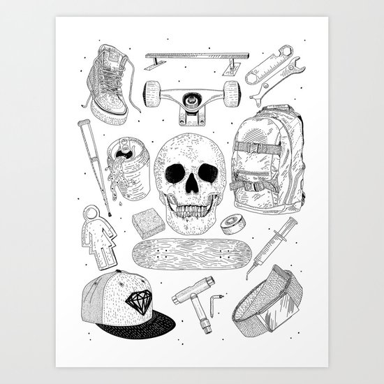 SK8 5tuff Art Print