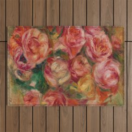 Pierre Auguste Renoir Jete  De Roses 1915 Outdoor Rug