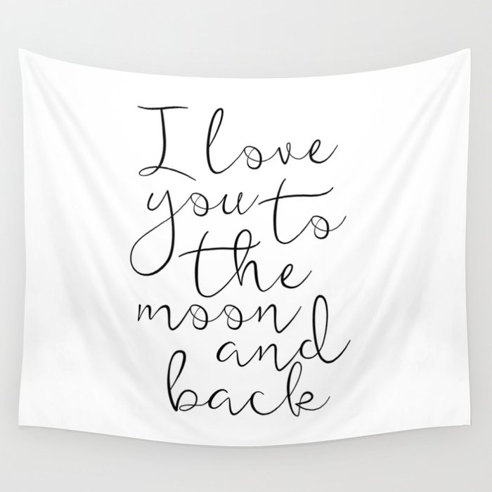 I Love You To The Moon And Back Stars Print Kids Room Decor Nursery I Love You To The Moon And Back Stars Print Kids Room Decor