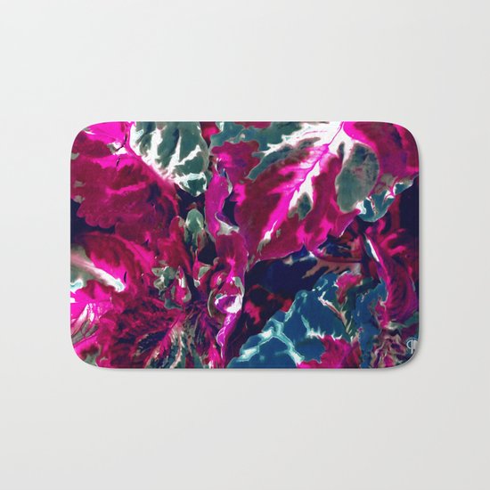 Vintage Satin foliage Bath Mat