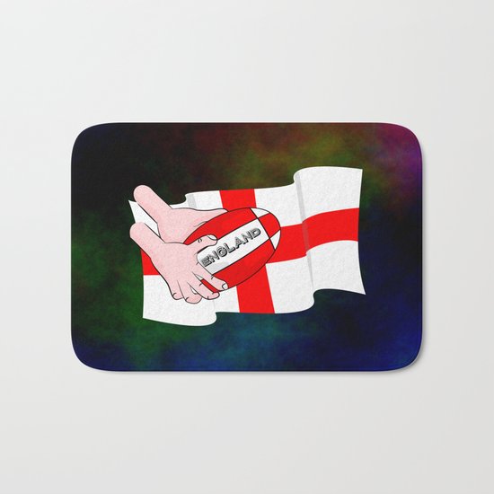 England Rugby Flag Bath Mat