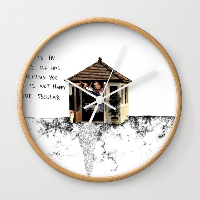 Mel Gibson is in your shed Wall Clock