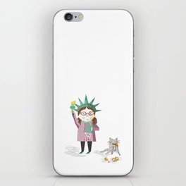 Crazy Cat Lady in New York iPhone Skin