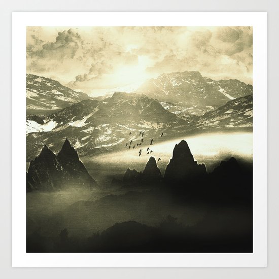 Winter. Melody. Art Print