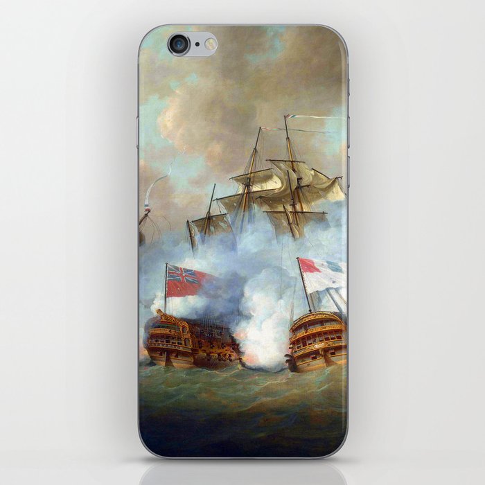 Nicholas Pocock The Brunswick and the Vengeur du Peuple at the Battle of the First of June, 1794 iPhone Skin