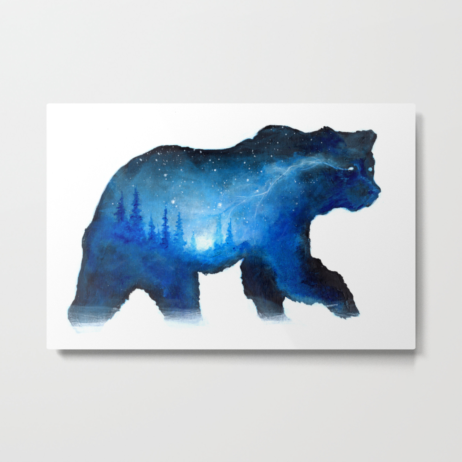 Bear Painting Polar Bear Grizzly Bear Double Exposure Bear