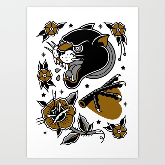 tattoo set 2 Art Print