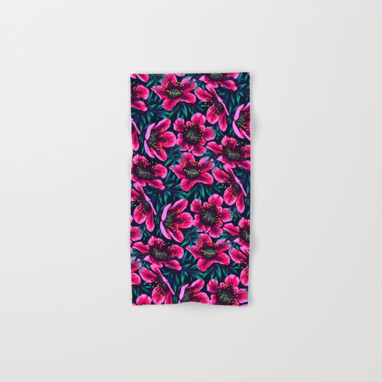 Manuka Floral Print Hand & Bath Towel
