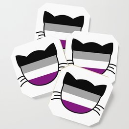 Asexual Flag Cat Coaster