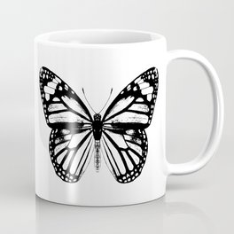 Monarch Butterfly | Vintage Butterfly | Black and White | Mug