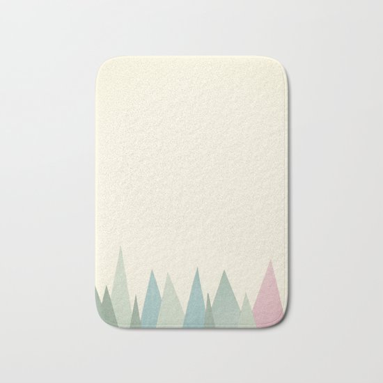 Snowy Mountains Bath Mat
