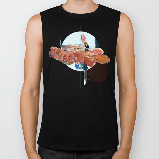 Fleisch Fahrt Collage 1 Biker Tank