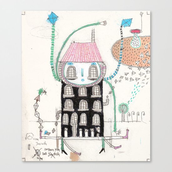Knock Knock Knock Canvas Print