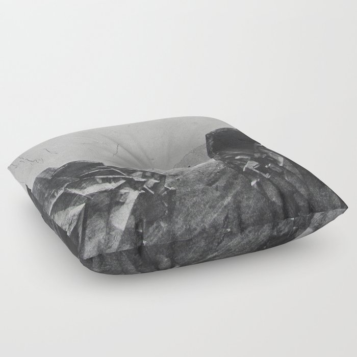 Concrete Mountains Floor Pillow