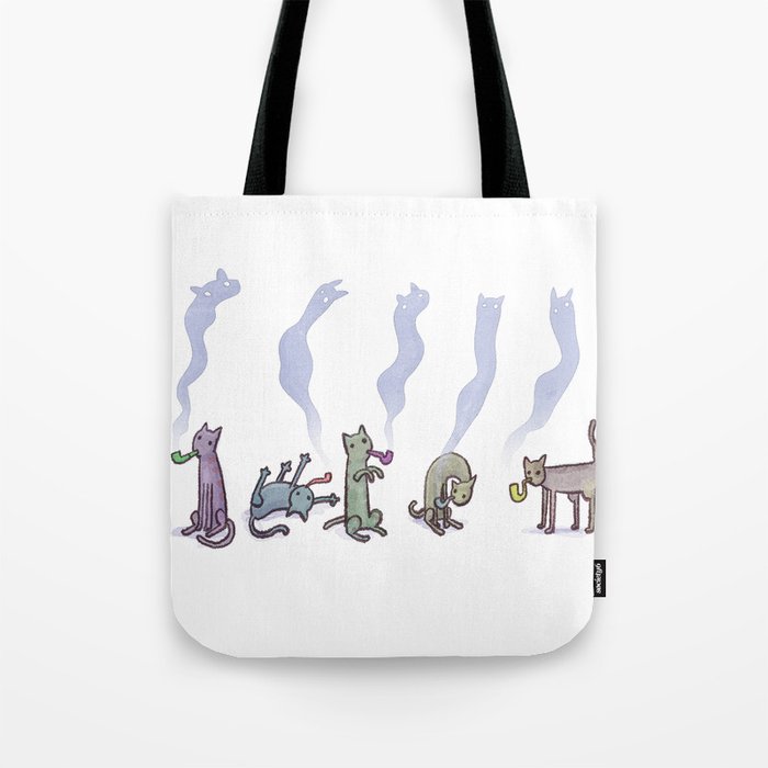 Cats Smoking Pipes Tote Bag By Smalltower Society6