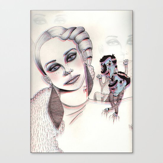 3D Nightmare Canvas Print