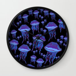 Jellyfish dark Wall Clock