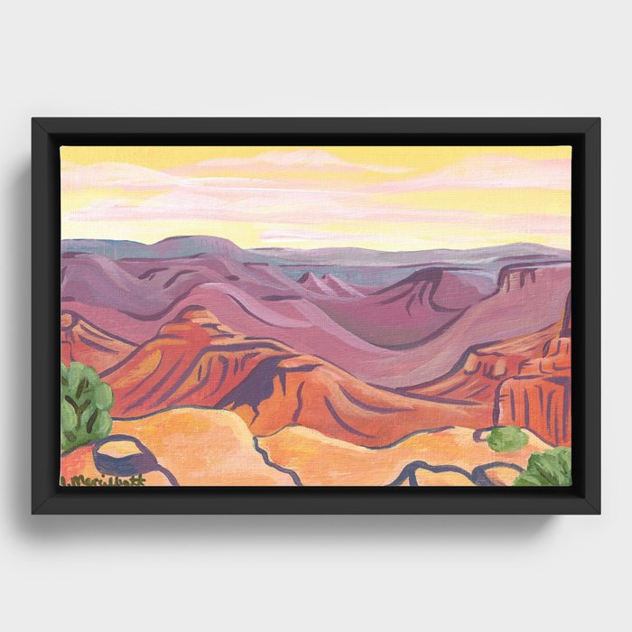 Grand Canyon Landscape Framed Canvas