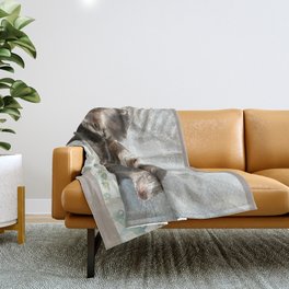Lovely ferrets Throw Blanket
