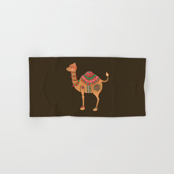 The Ethnic Camel Hand & Bath Towel