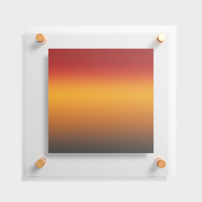 Australian Sunset Ombre Gradient  Floating Acrylic Print