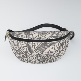 To Try. Print of a Linocut. Fanny Pack