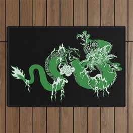 Dragon Green Earth Element Outdoor Rug