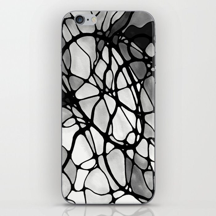 Edited Neurographic pattern with a circles and variety shapes by MariDani iPhone Skin