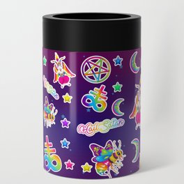 1997 Neon Rainbow Occult Sticker Collection Can Cooler