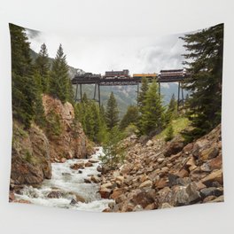 Colorado Mountain Train Georgetown Loop Railroad Wall Tapestry