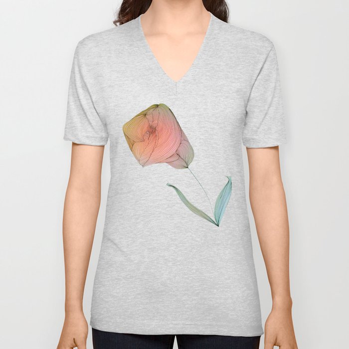 Tulip V Neck T Shirt