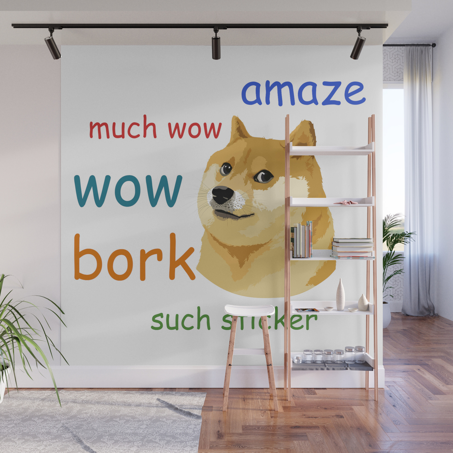 Doge Meme Wall Mural By Theteemachine Society6