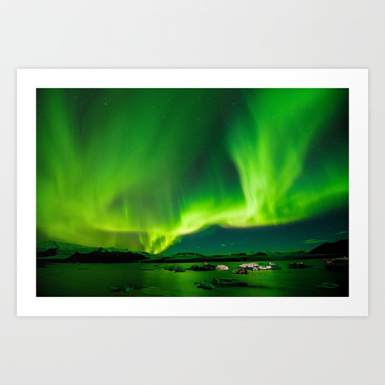 Iceland Northern Lights Art Print