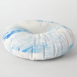Dove Abstract Painting Floor Pillow